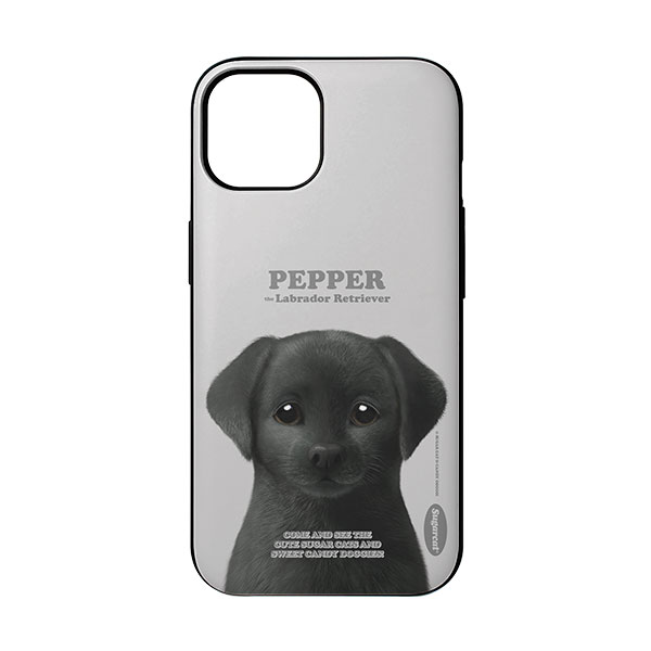 Pepper the Labrador Retriever Retro Door Bumper Case