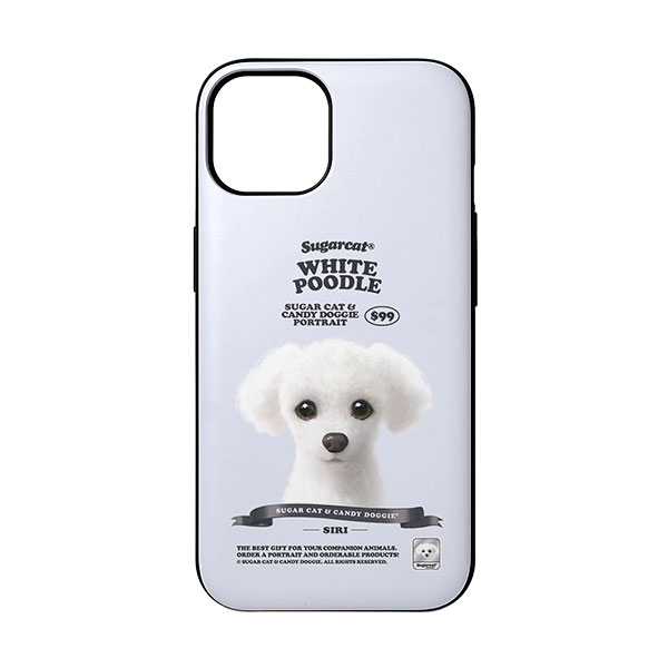 Siri the White Poodle New Retro Door Bumper Case