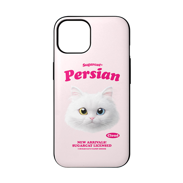 Cloud the Persian Cat TypeFace Door Bumper Case