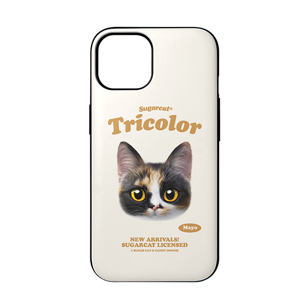 Mayo the Tricolor cat TypeFace Door Bumper Case