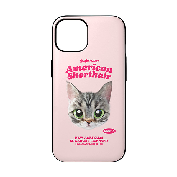 Momo the American shorthair cat TypeFace Door Bumper Case