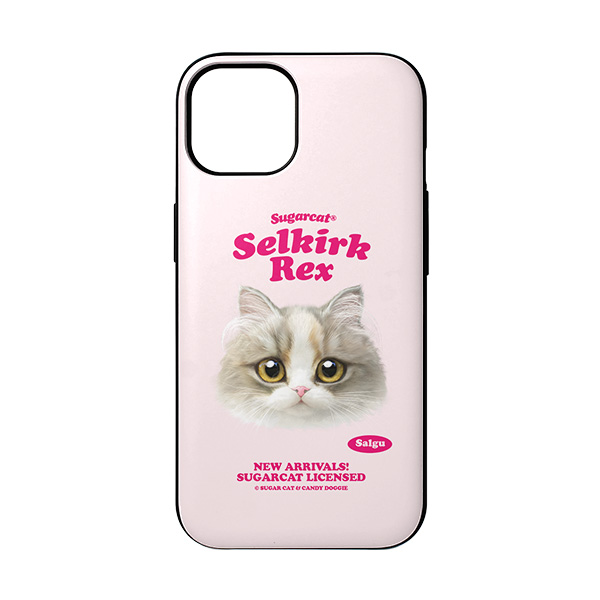 Salgu the Selkirk Rex TypeFace Door Bumper Case