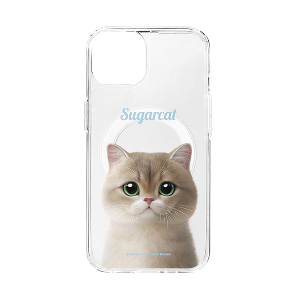 Christmas the British Shorthair Simple Clear Gelhard Case (for MagSafe)