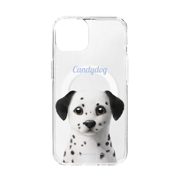 Dali the Dalmatian Simple Clear Gelhard Case (for MagSafe)