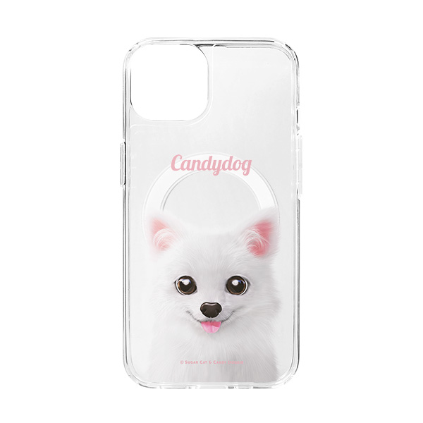 Dubu the Spitz Simple Clear Gelhard Case (for MagSafe)