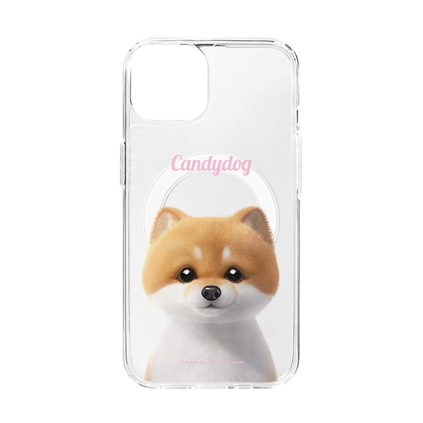 Pommy the Pomeranian Simple Clear Gelhard Case (for MagSafe)
