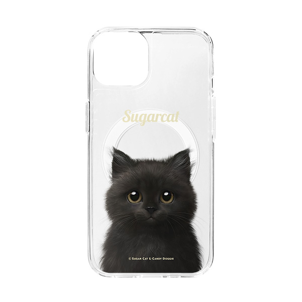 Reo the Kitten Simple Clear Gelhard Case (for MagSafe)