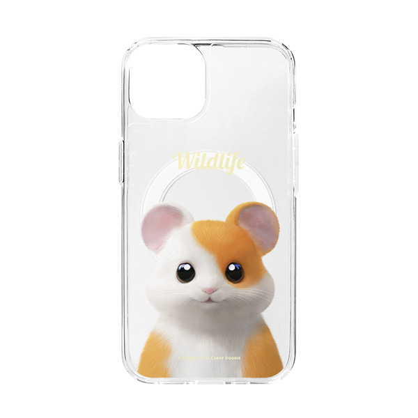 Hamjji the Hamster Simple Clear Gelhard Case (for MagSafe)