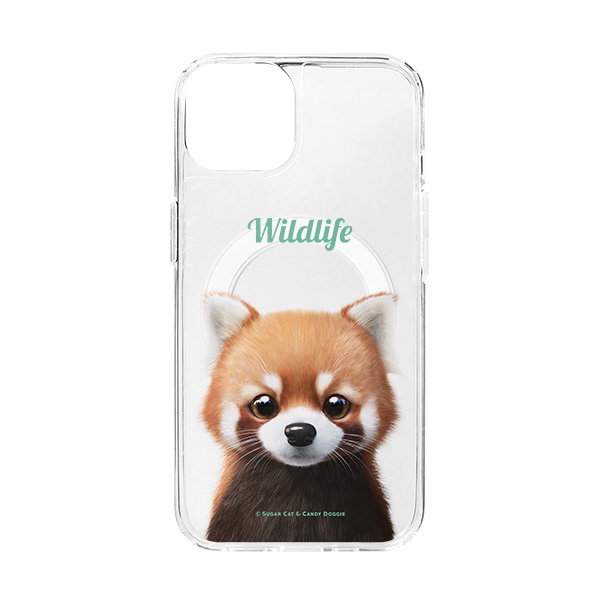 Radi the Lesser Panda Simple Clear Gelhard Case (for MagSafe)