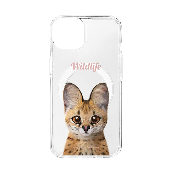 Scarlet the Serval Simple Clear Gelhard Case (for MagSafe)