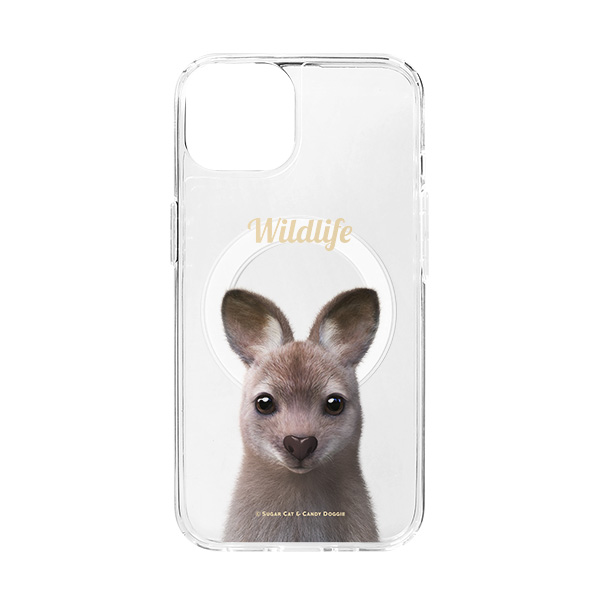 Wawa the Wallaby Simple Clear Gelhard Case (for MagSafe)