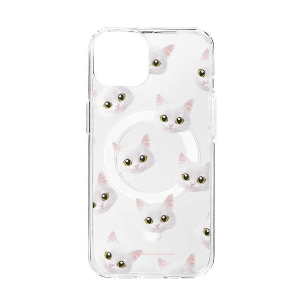 Ria Face Patterns Clear Gelhard Case (for MagSafe)