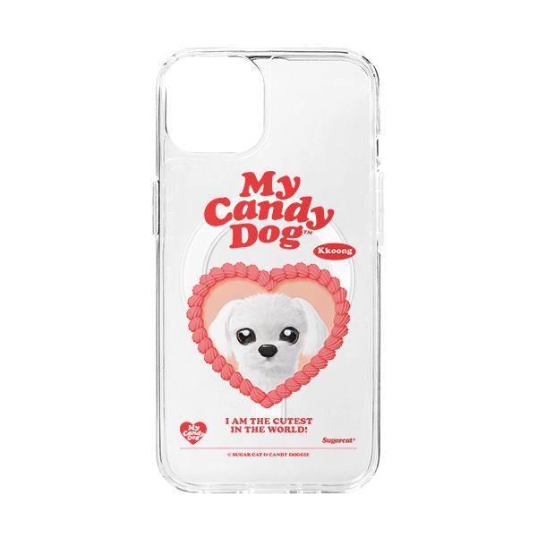 Kkoong the Maltese MyHeart Clear Gelhard Case (for MagSafe)