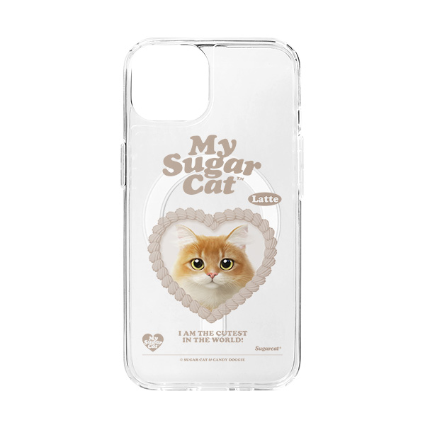 Latte MyHeart Clear Gelhard Case (for MagSafe)