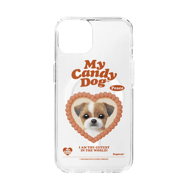 Peace the Shih Tzu MyHeart Clear Gelhard Case (for MagSafe)