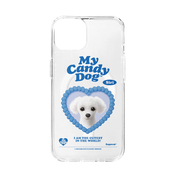 Siri the White Poodle MyHeart Clear Gelhard Case (for MagSafe)