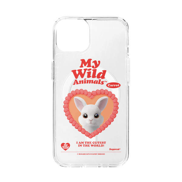 Carrot the Rabbit MyHeart Clear Gelhard Case (for MagSafe)