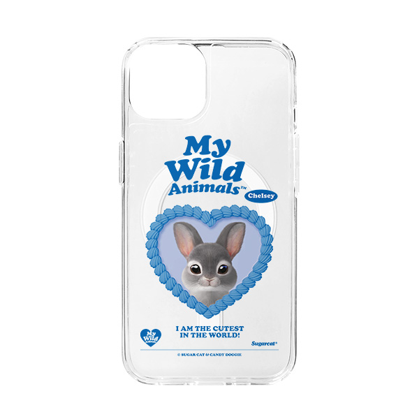 Chelsey the Rabbit MyHeart Clear Gelhard Case (for MagSafe)