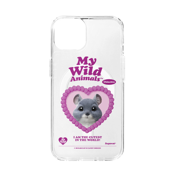 Chinchin the Chinchilla MyHeart Clear Gelhard Case (for MagSafe)
