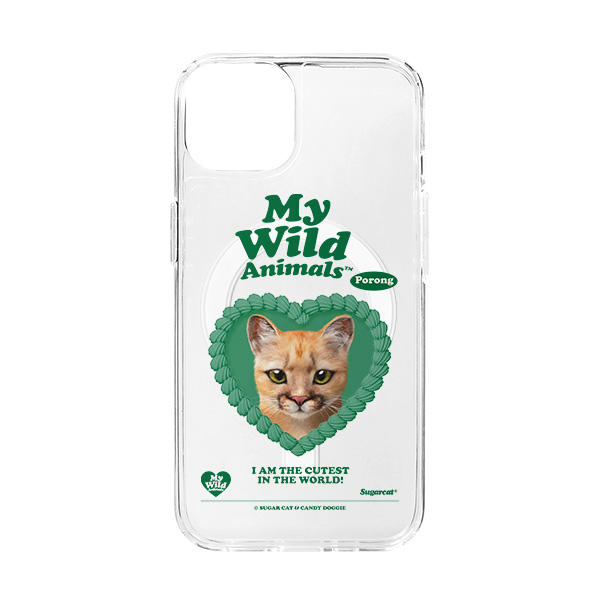 Porong the Puma MyHeart Clear Gelhard Case (for MagSafe)