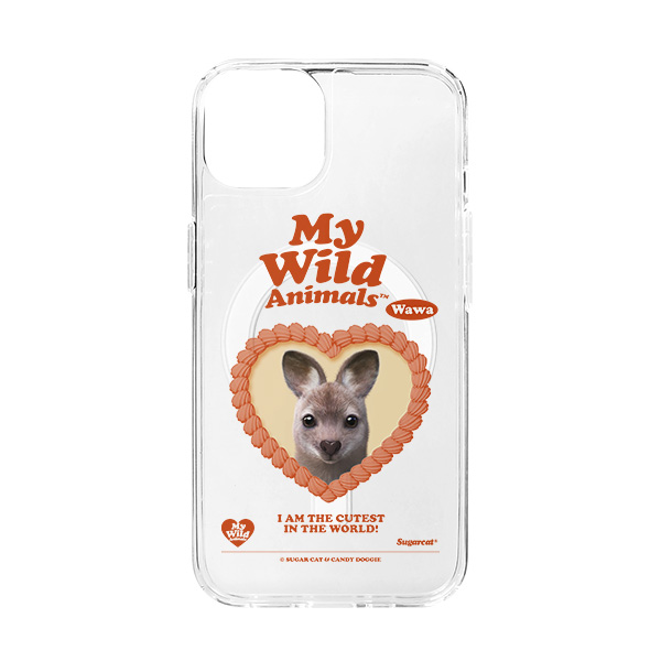 Wawa the Wallaby MyHeart Clear Gelhard Case (for MagSafe)