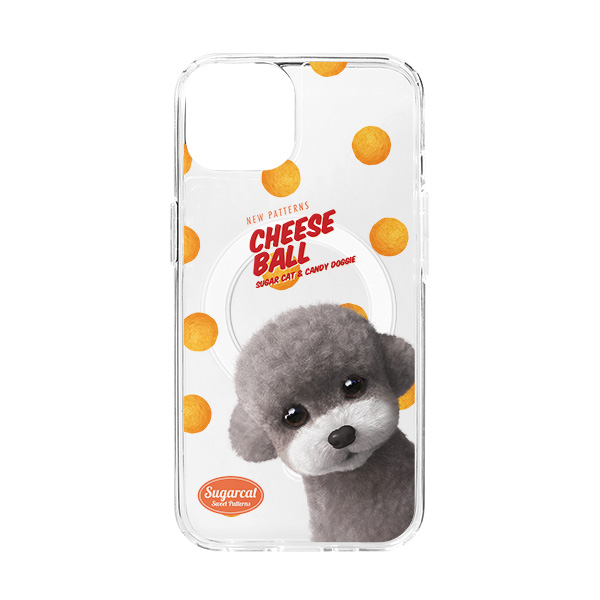 Earlgray the Poodle&#039;s Cheese Ball New Patterns Clear Gelhard Case (for MagSafe)