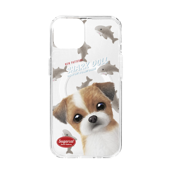 Peace the Shih Tzu’s Shark Doll New Patterns Clear Gelhard Case (for MagSafe)