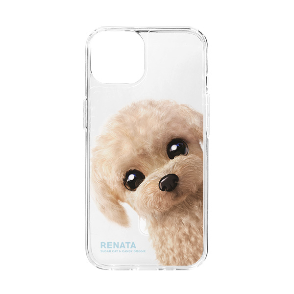 Renata the Poodle Peekaboo Clear Gelhard Case (for MagSafe)