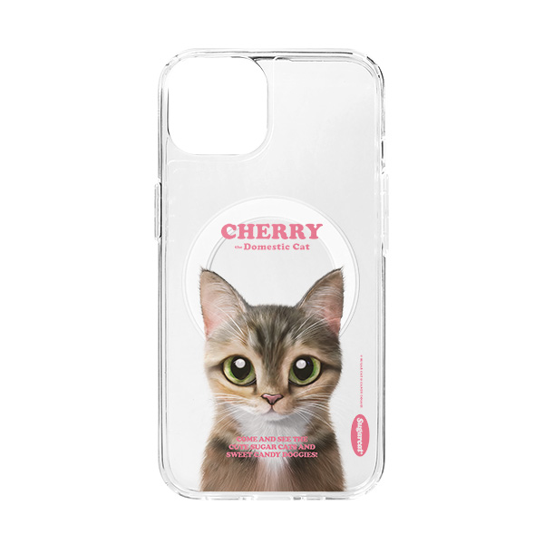 Cherry Retro Clear Gelhard Case (for MagSafe)