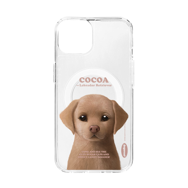 Cocoa the Labrador Retriever Retro Clear Gelhard Case (for MagSafe)