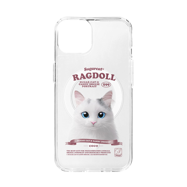 Coco the Ragdoll New Retro Clear Gelhard Case (for MagSafe)