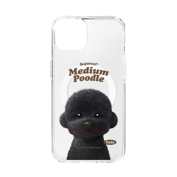 Cola the Medium Poodle Type Clear Gelhard Case (for MagSafe)