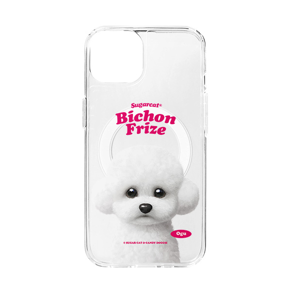 Ogu the Bichon Type Clear Gelhard Case (for MagSafe)