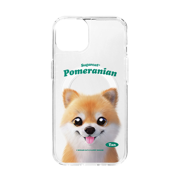 Tan the Pomeranian Type Clear Gelhard Case (for MagSafe)