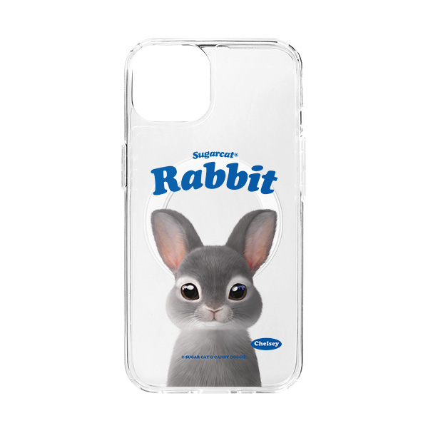 Chelsey the Rabbit Type Clear Gelhard Case (for MagSafe)