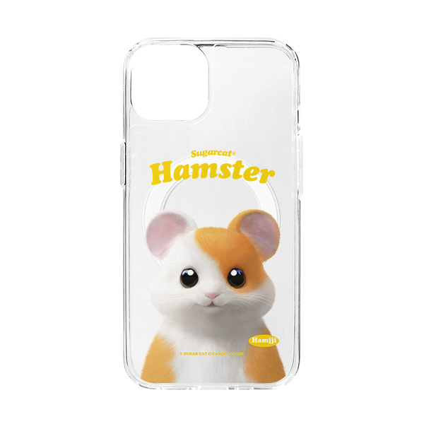 Hamjji the Hamster Type Clear Gelhard Case (for MagSafe)