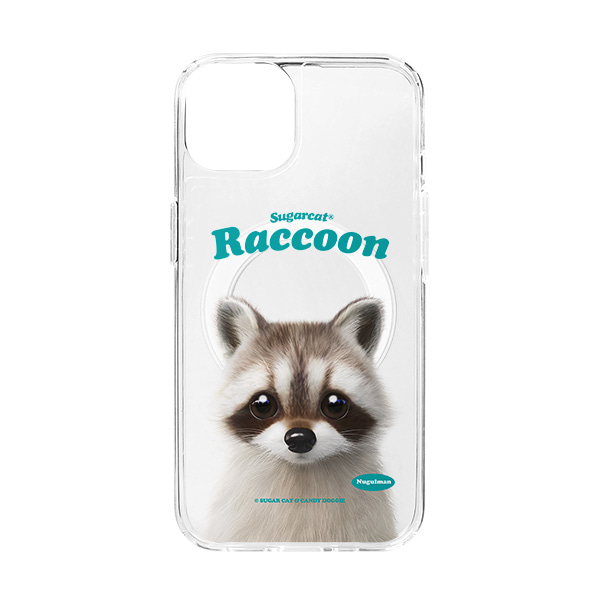 Nugulman the Raccoon Type Clear Gelhard Case (for MagSafe)