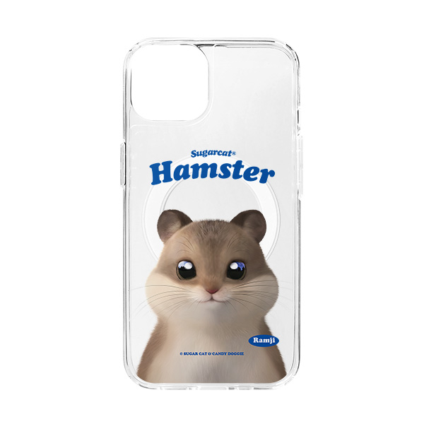 Ramji the Hamster Type Clear Gelhard Case (for MagSafe)