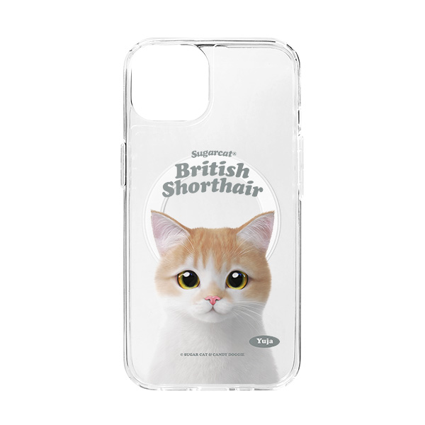 Yuja the British Shorthair Type Clear Gelhard Case (for MagSafe)
