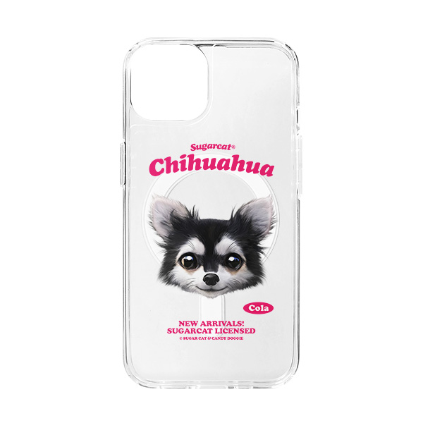 Cola the Chihuahua TypeFace Clear Gelhard Case (for MagSafe)