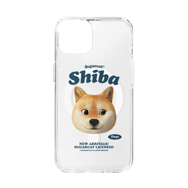 Doge the Shiba Inu TypeFace Clear Gelhard Case (for MagSafe)