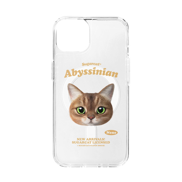 Nene the Abyssinian TypeFace Clear Gelhard Case (for MagSafe)