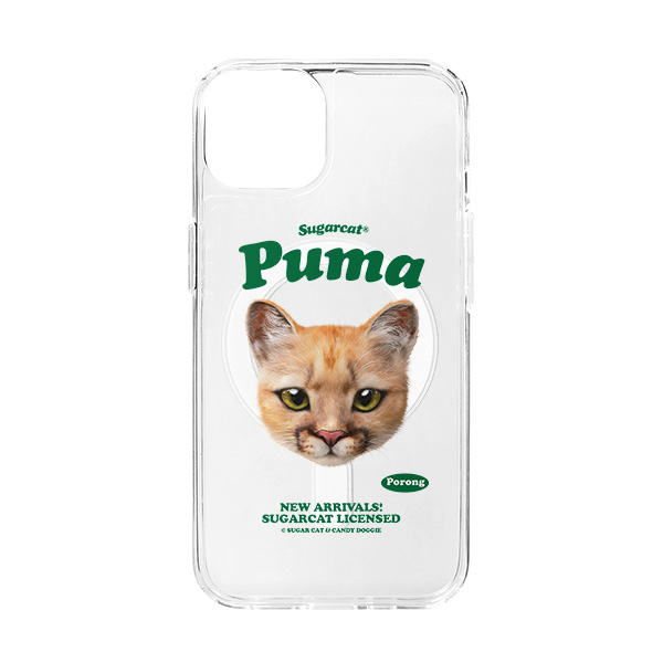 Porong the Puma TypeFace Clear Gelhard Case (for MagSafe)
