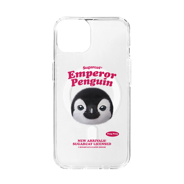 Peng Peng the Baby Penguin TypeFace Clear Gelhard Case (for MagSafe)