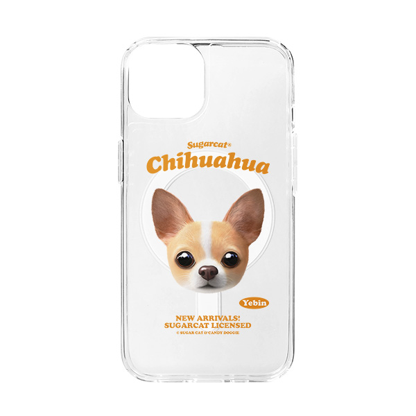 Yebin the Chihuahua TypeFace Clear Gelhard Case (for MagSafe)