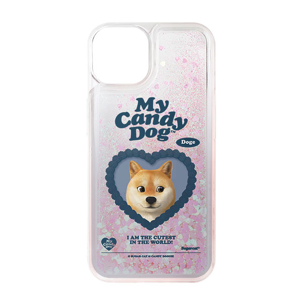Doge the Shiba Inu MyHeart Aqua Glitter Case