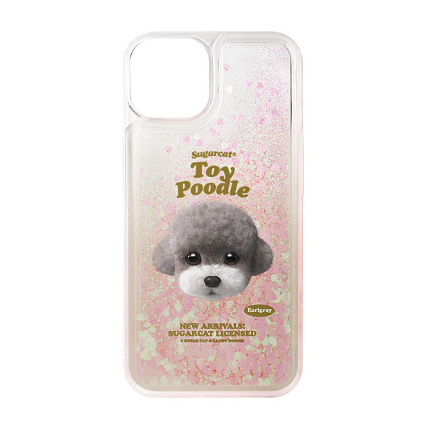 Earlgray the Poodle TypeFace Aqua Glitter Case