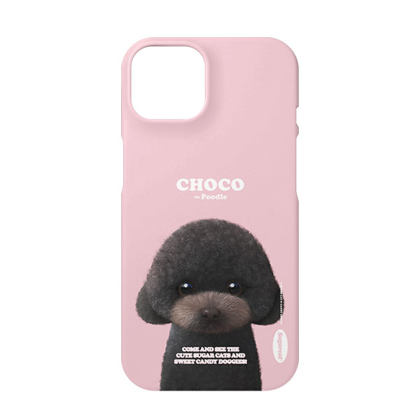 Choco the Black Poodle Retro Case