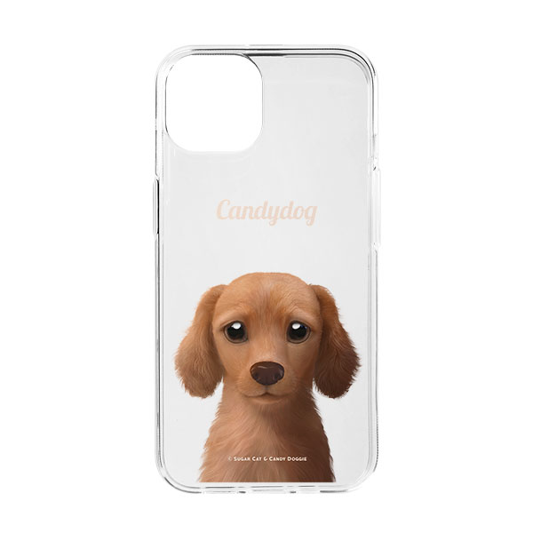 Baguette the Dachshund Simple Clear Jelly/Gelhard Case