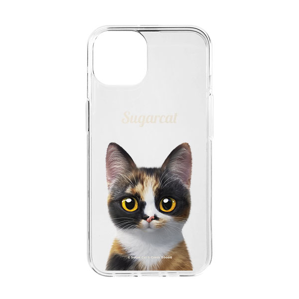 Mayo the Tricolor cat Simple Clear Jelly/Gelhard Case